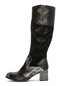 Cowboy-/Bikerlaarzen - Czarny