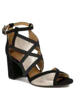 Sandalen - Czarny/Złoty 9 Sandalen - Czarny/Złoty -Mode Schoenenselectie Winkel 3b106cea81e844038128a54abcd34038