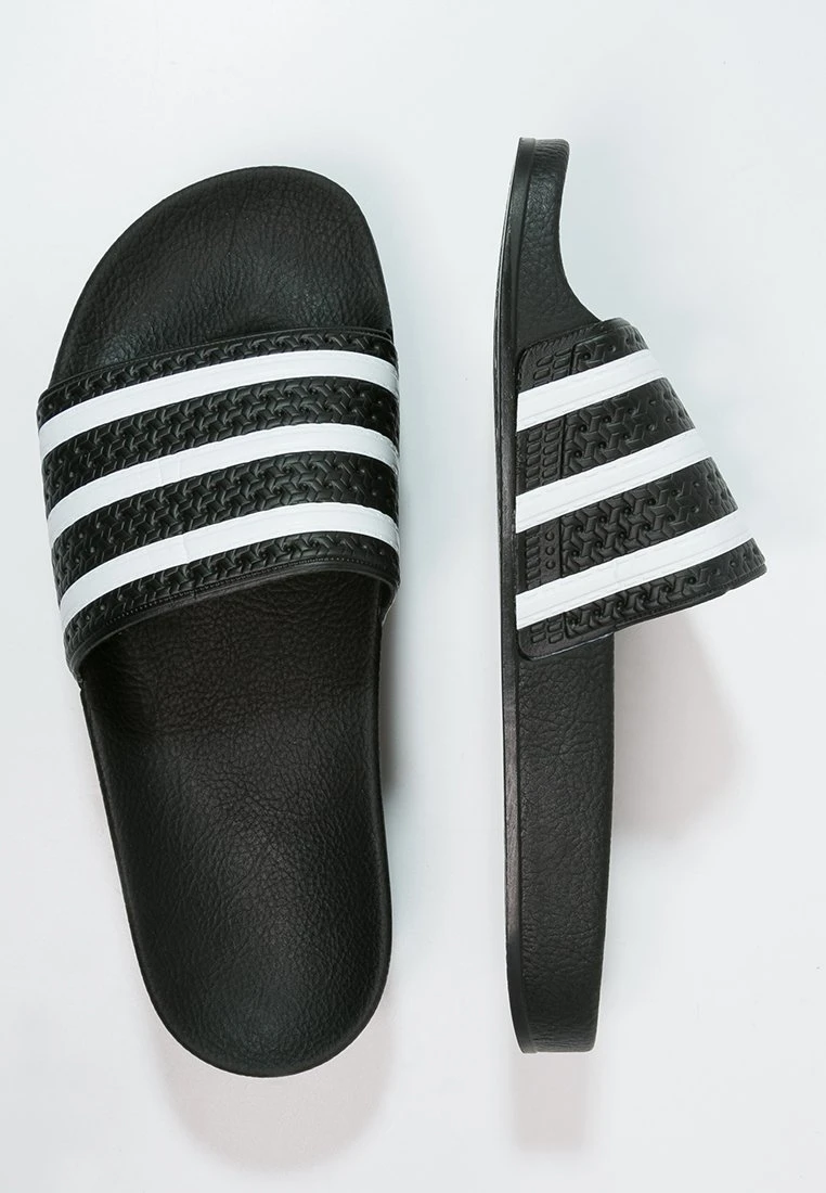 Adidas Originals Adilette Unisex - Muiltjes - Black/White 2 Adidas Originals Adilette Unisex - Muiltjes - Black/White - Afbeelding 2