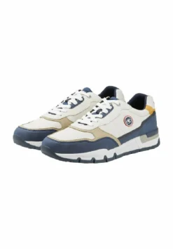 Tom Tailor Mit Logo Applikation - Sneakers Laag - Cream Navy