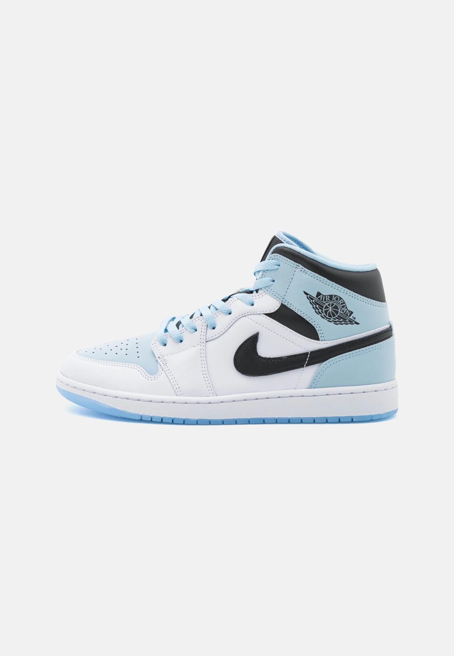 Air Jordan 1 Mid Se - Sneakers Hoog - White/Ice Blue/Black 1 Air Jordan 1 Mid Se - Sneakers Hoog - White/Ice Blue/Black