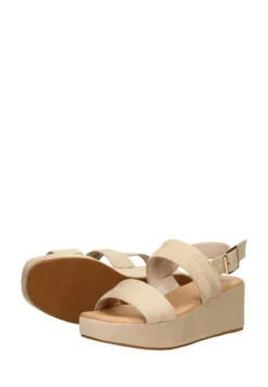 Sandalen Met Sleehak - Beige -Mode Schoenenselectie Winkel b1cbc8f6bee14a9d95c7c0af929b7aad