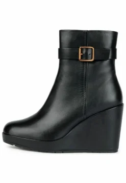 Geox Enkellaarsjes Met Hoge Hak - Schwarz