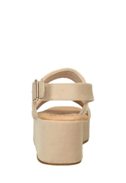 Sandalen Met Sleehak - Beige -Mode Schoenenselectie Winkel c36026abec464150a56fa89779cccca5