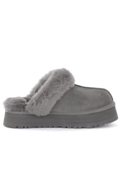 Ugg Disquette - Pantoffels - Grigio -Mode Schoenenselectie Winkel e7dda29139084c4a99153f76bf421f03