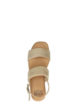 Sandalen Met Sleehak - Beige -Mode Schoenenselectie Winkel f8e1b7cf306b4d48bdd3ab05e20c66ae